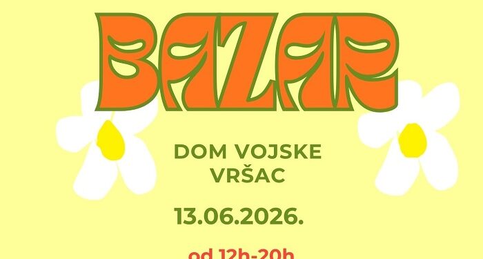 KC Vršac: Bazar Udruženja kreativaca Vršac 13. juna