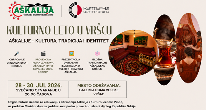 KC Vršac: Aškalije – kultura, tradicija i identitet
