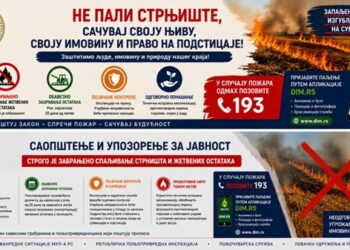 Grad Vršac i nadležne službe upozoravaju: Strogo je zabranjeno spaljivanje strnjišta i žetvenih ostataka