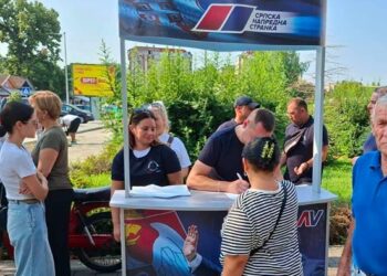 Štandovi SNS u Dobričevu, Banatskoj Palanci i Banatskoj Subotici