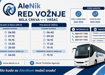 Opština Bela Crkva obezbedila redovne autobuske polaske za Vršac, Zrenjanin i Novi Sad