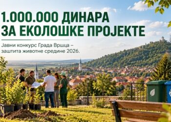Grad Vršac raspisao Javni konkurs za sufinansiranje projekata i programa iz oblasti zaštite životne sredine