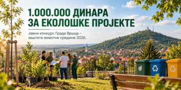 Grad Vršac raspisao Javni konkurs za sufinansiranje projekata i programa iz oblasti zaštite životne sredine
