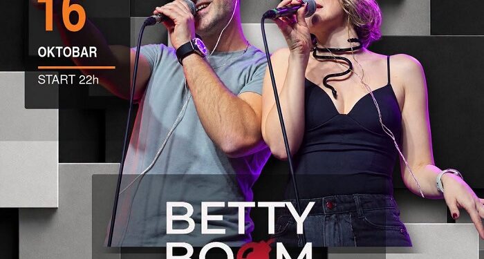 Betty Boom 16. oktobra u Studiu Centra Millennium