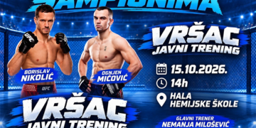 Kabinet gradonačelnice: Treniraj sa šampionima u Vršcu – Jedinstvena prilika za trening i druženje sa vrhunskim MMA borcima